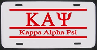 kappa alpha psi license plates kappa alpha psi license plates