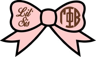 Lil' Sister Bow Sticker
