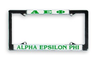 Alpha Epsilon Phi License Plate Frame