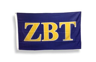 Zeta Beta Tau Big Greek Letter Flag