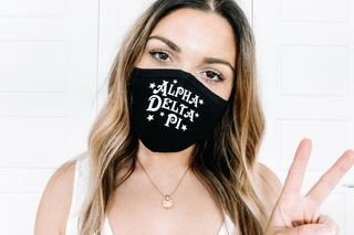 Alpha Delta Pi Star Struck Face Mask
