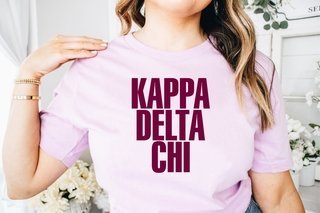 Kappa Delta Chi Name Block T-Shirt