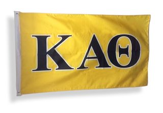 Kappa Alpha Theta Big Greek Letter Flag