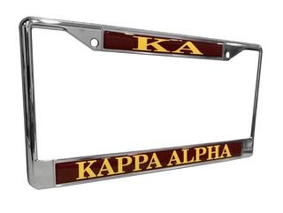 Kappa Alpha Chrome License Plate Frames