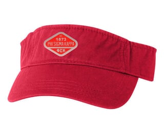 Phi Sigma Kappa Woven Emblem Heavy Visor