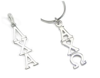 Fraternity & Sorority White Gold Lavaliers
