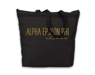 Alpha Epsilon Phi Gold Foil Alumna Tote