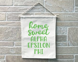 Alpha Epsilon Phi Home Sweet Home Banner