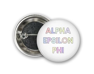 Alpha Epsilon Phi Pastel Letter Button