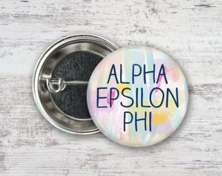 Alpha Epsilon Phi Pastel Strokes Button