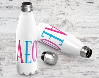 Alpha Epsilon Phi Brights Stainless Steel Water Bottle