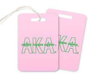 alpha kappa alpha luggage tags