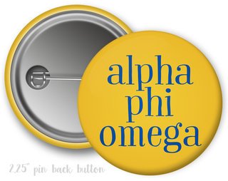 Alpha Phi Omega Simple Text Button