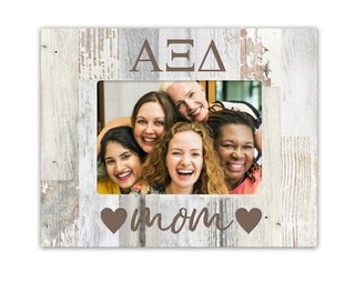 Alpha Xi Delta Hearts Faux Wood Picture Frame