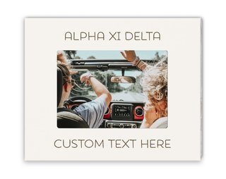 Alpha Xi Delta Whitewash Picture Frame