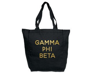 Gamma Phi Beta Gold Foil Tote bag