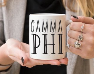 Gamma Phi Beta Inline Coffee Mug