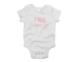 Gamma Phi Beta Legacy Baby Outfit Onesie