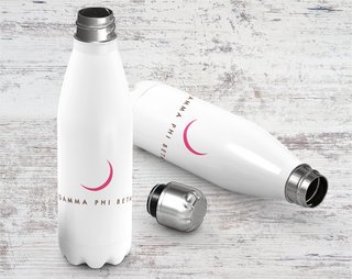 Gamma Phi Beta Logo Stainless Steel Water Bottle