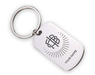 Gamma Phi Beta Mascot Stainless Keychain