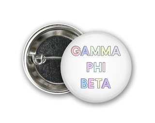 Gamma Phi Beta Pastel Letter Button