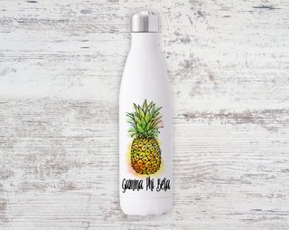 Gamma Phi Beta Pineapple Steel Water Bottle