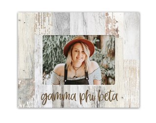 Gamma Phi Beta Rustic Picture Frame