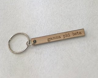 Gamma Phi Beta Skinny Keychain