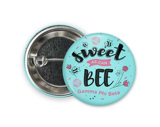 Gamma Phi Beta Sweet Bee Button