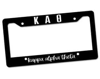 Maroon Rage Paints Officially Licensed Kappa Alpha Theta License Plate Frame Maroon Rage Paints Officially Licensed Kappa Alpha Theta License Plate Frame