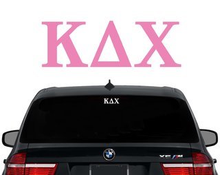 Kappa Delta Chi Letters Decal