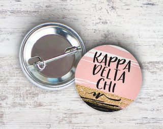 Kappa Delta Chi Rose Gold Button