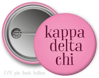 Kappa Delta Chi Simple Text Button