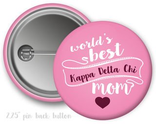 Kappa Delta Chi World's Best Mom Button