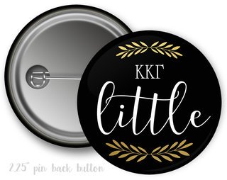 Kappa Kappa Gamma Mom Button 3 Pin Back