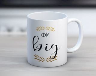 Phi Mu Big Coffee Mug