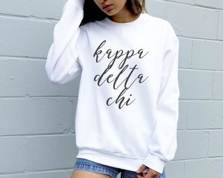 Kappa Delta Chi Script Sweatshirt