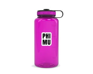 Phi Mu Simple Wide Mouth Water Bottle