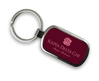 Kappa Delta Chi Chrome Custom Keychain