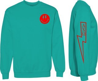 chi omega comfort colors sweatshirt