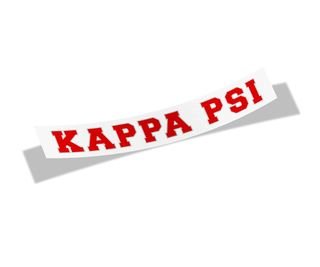 Kappa Psi Long Window Decals Stickers