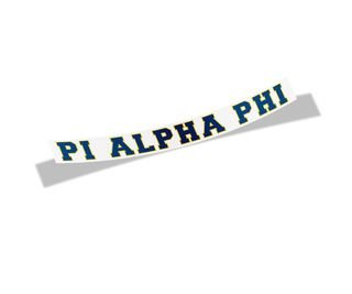 Pi Alpha Phi Long Window Sticker
