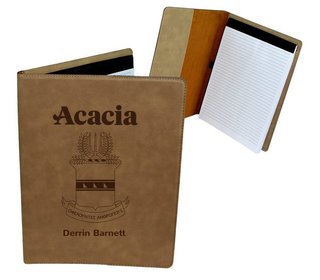 ACACIA Leatherette Portfolio with Notepad