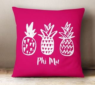 Phi Mu Pineapple Pillow