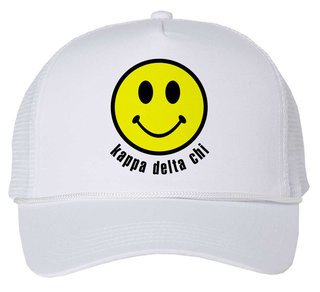 Kappa Delta Chi Smiley Face Trucker Hat