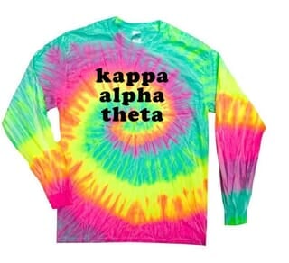 tie dye sorority hoodie