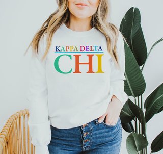 Kappa Delta Chi Colors Upon Colors Crewneck