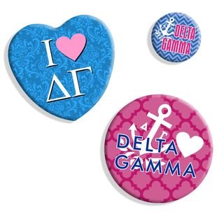 Delta Gamma Pins, Buttons & Magnets - Greek Gear