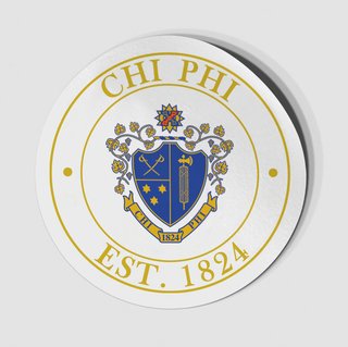 Chi Phi Circle Crest - Shield Decal