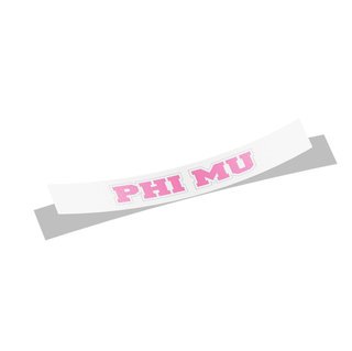 Phi Mu Long Window Sticker